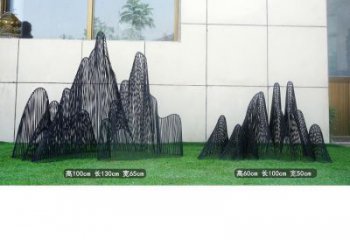 編織假山雕塑，中式工藝，社區假山雕塑制造商
