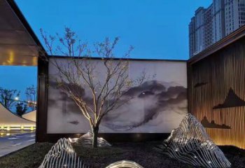 藝術(shù)假山雕塑，園林裝飾，鋼結(jié)構(gòu)假山雕塑制造廠家