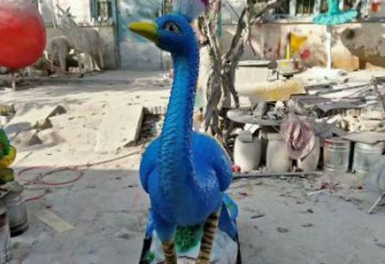 彩繪孔雀雕塑專供，美陳雕塑，社區(qū)仿真孔雀雕塑預(yù)定