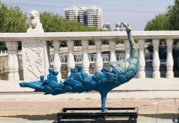 彩繪孔雀雕塑供求，景觀概念，仿古孔雀雕塑制作廠家