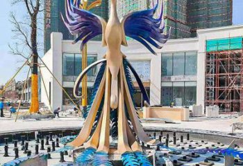 景觀孔雀雕塑預定，白鋼構件，不銹鋼孔雀雕塑選定