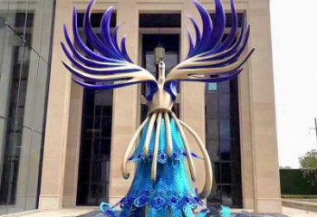 孔雀雕塑制造商，景觀雕塑，不銹鋼孔雀雕塑訂做廠家