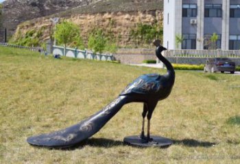 孔雀雕塑優選，陸地擺件，景觀銅孔雀雕塑制作廠家