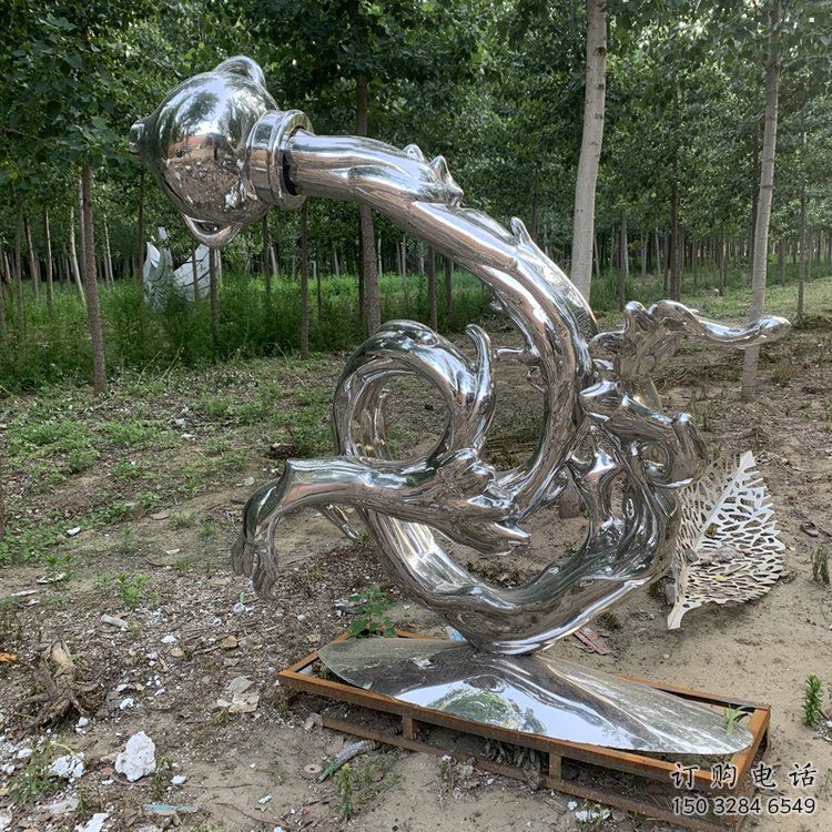 浪花雕塑生產(chǎn)，廣場(chǎng)雕塑，浪花天壺雕塑展品