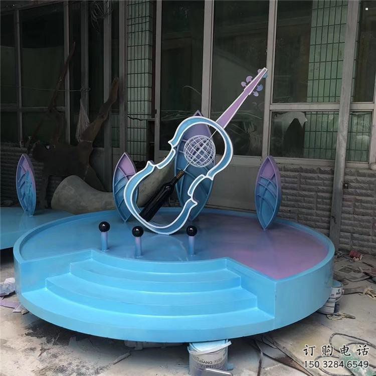 大提琴雕塑通用，城市雕塑，不銹鋼大提琴雕塑指用