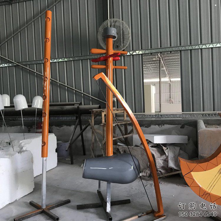 制造二胡雕塑供需，鋼管組合，不銹鋼二胡雕塑廠家