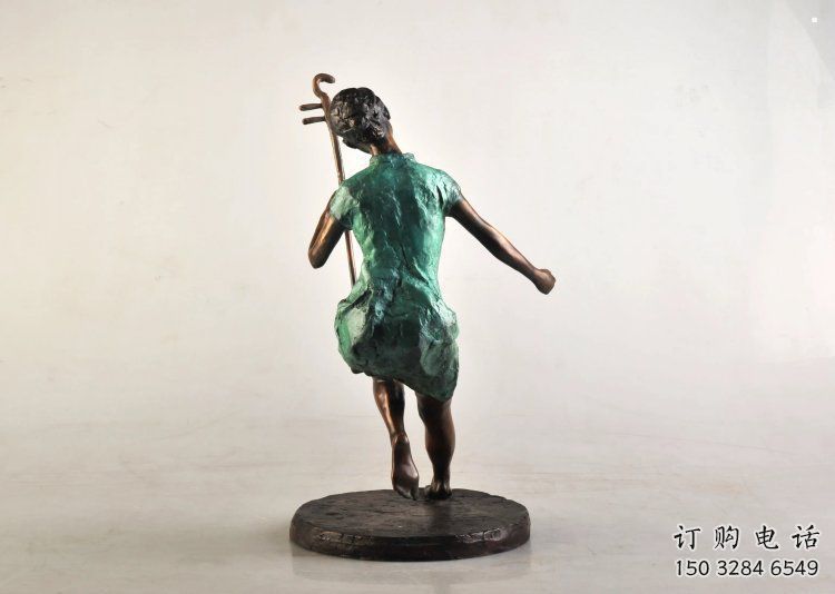 拉二胡雕塑專(zhuān)供，景觀雕塑，小區(qū)民俗人物雕塑標(biāo)準(zhǔn)