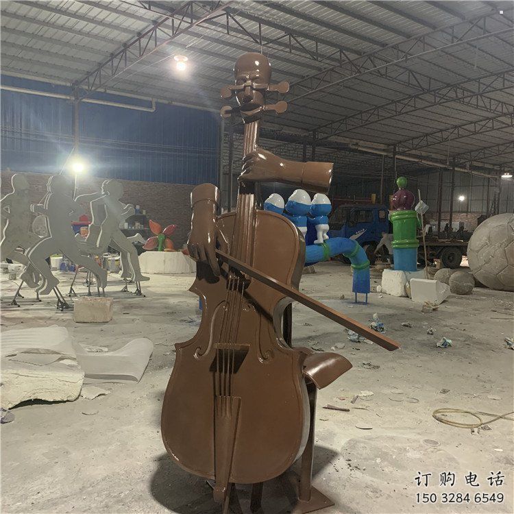 提琴雕塑標準，景觀雕塑，不銹鋼提琴雕塑提供