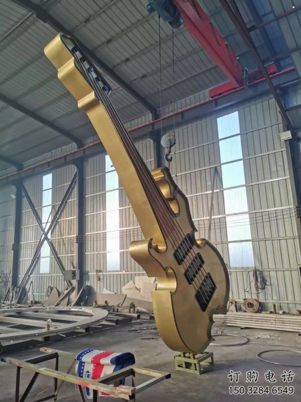 提琴雕塑制作訂做，鍛造工藝，不銹鋼提琴雕塑選用