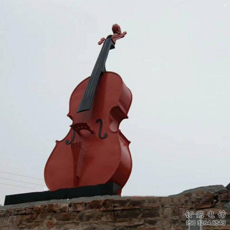 小提琴雕塑精品，小區(qū)雕塑，不銹鋼小提琴雕塑提供