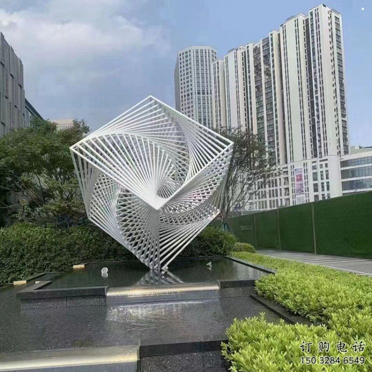 步行街積木雕塑