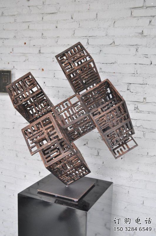 正方體雕塑承接，城市裝飾，大型不銹鋼正方體雕塑公司