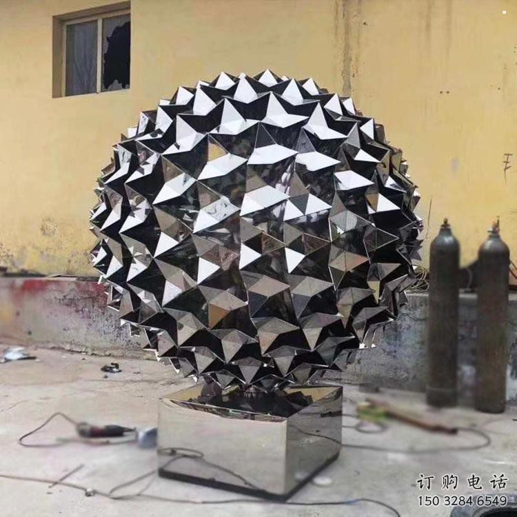 鏡面球雕塑觀賞型，花園小品，不銹鋼球雕塑精選