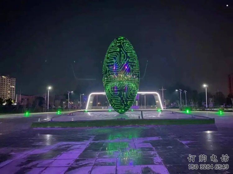 燈光球雕塑供需，多彩藝術(shù)，不銹鋼燈光球雕塑制造商