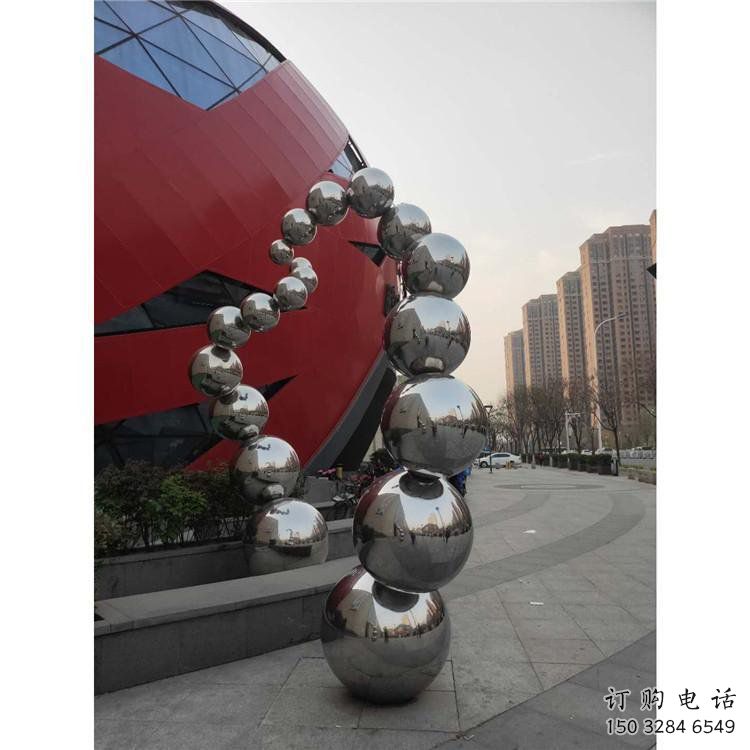 分子球雕塑訂做，彩鋼制作，不銹鋼分子球雕塑訂做廠家