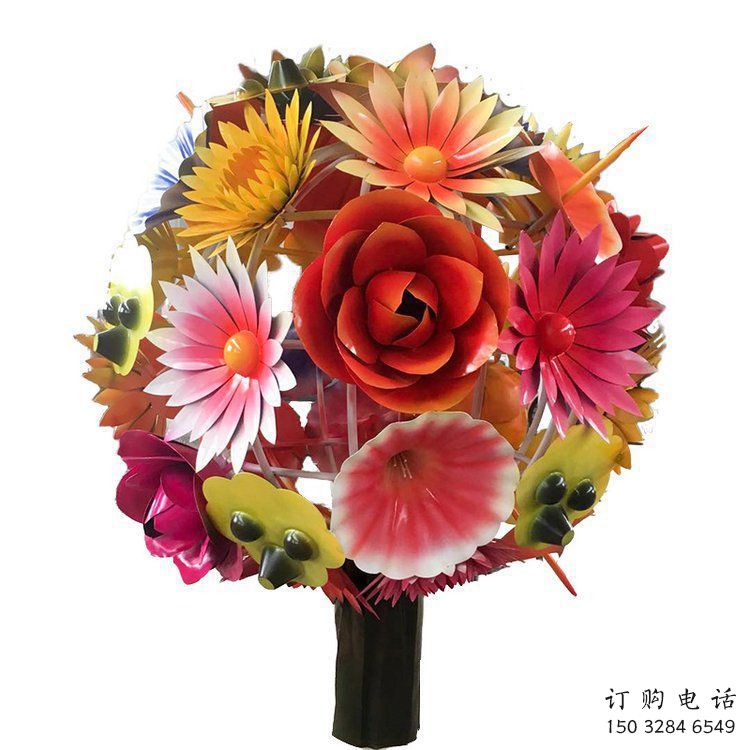 花球雕塑選用，透雕系列，不銹鋼花球雕塑優價