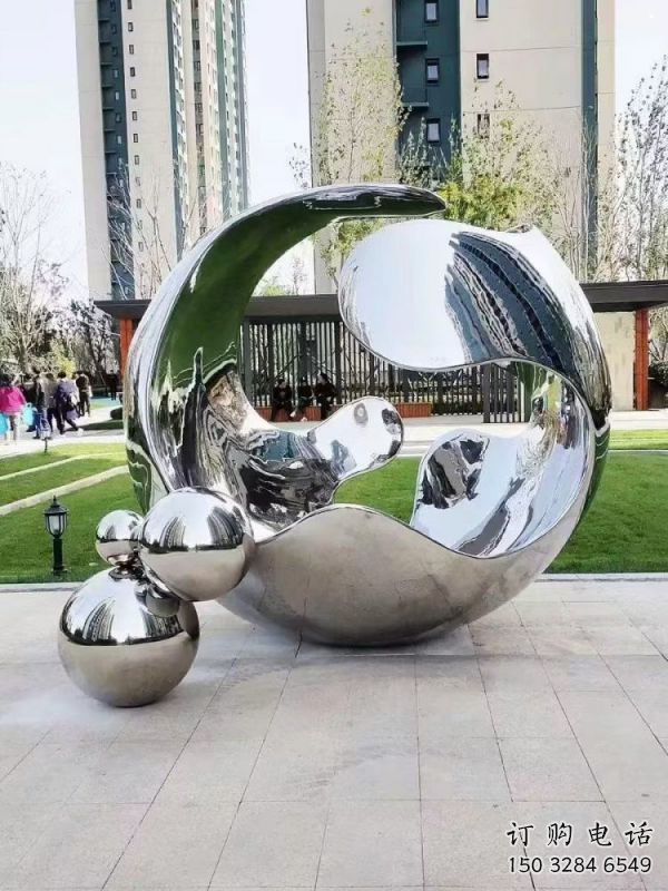 景觀球雕塑訂做，戶外雕塑，不銹鋼景觀球雕塑生產商