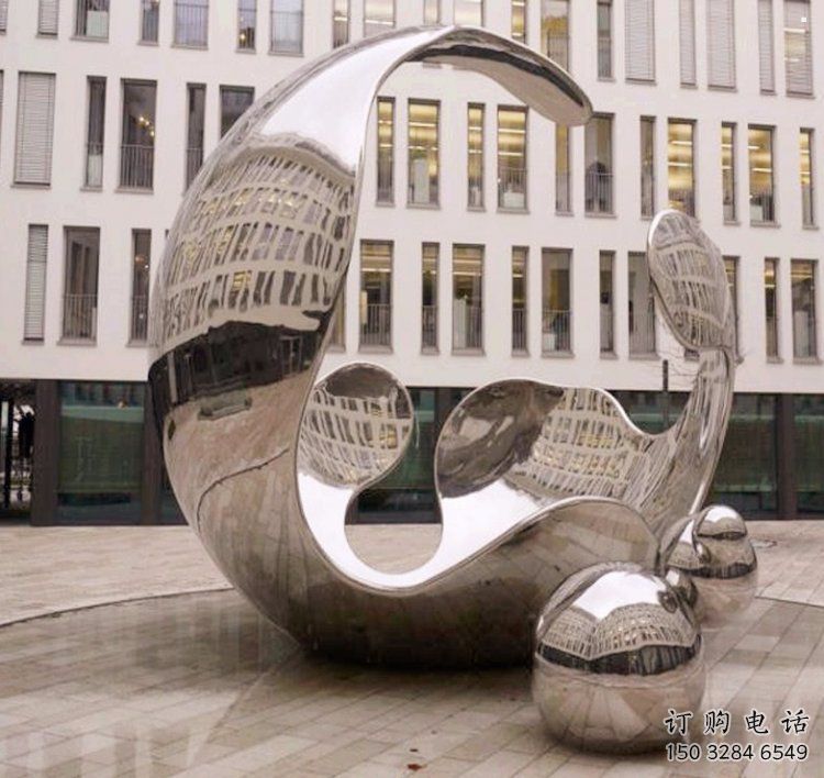 景觀球雕塑優選，拉絲工藝，不銹鋼景觀球雕塑承接