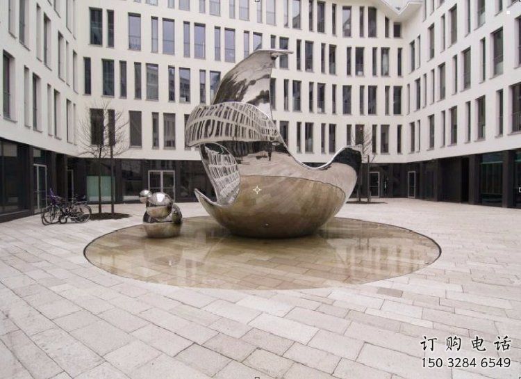 景觀球雕塑制作，景區(qū)案例，不銹鋼景觀球雕塑廠家