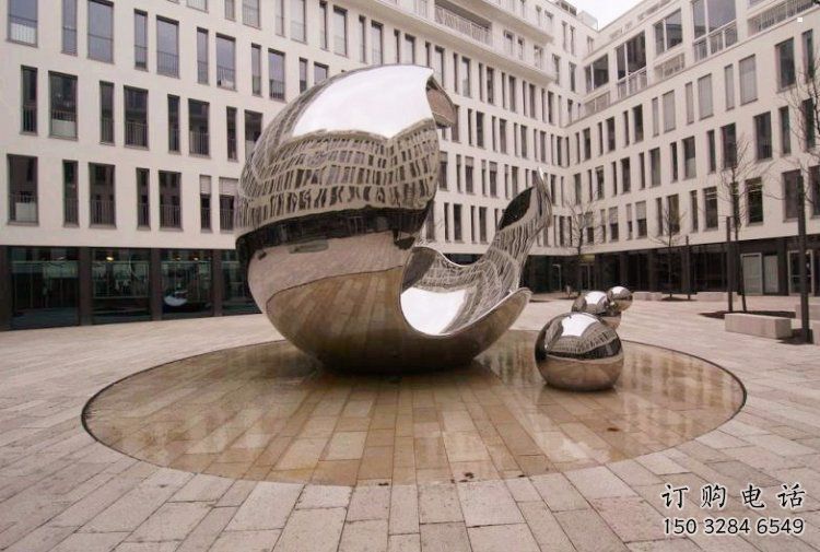 球形雕塑供應(yīng)，美陳雕塑，不銹鋼球形雕塑定制