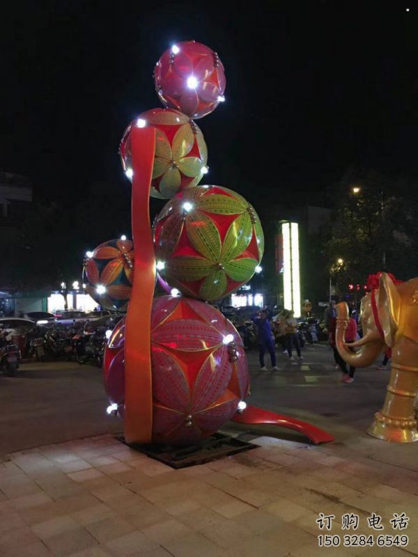 繡球雕塑選定，戶外雕塑，不銹鋼繡球雕塑標準