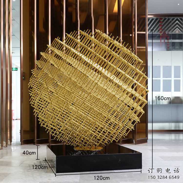 鏤空球雕塑定做，廣場系列，異形鏤空球雕塑制作