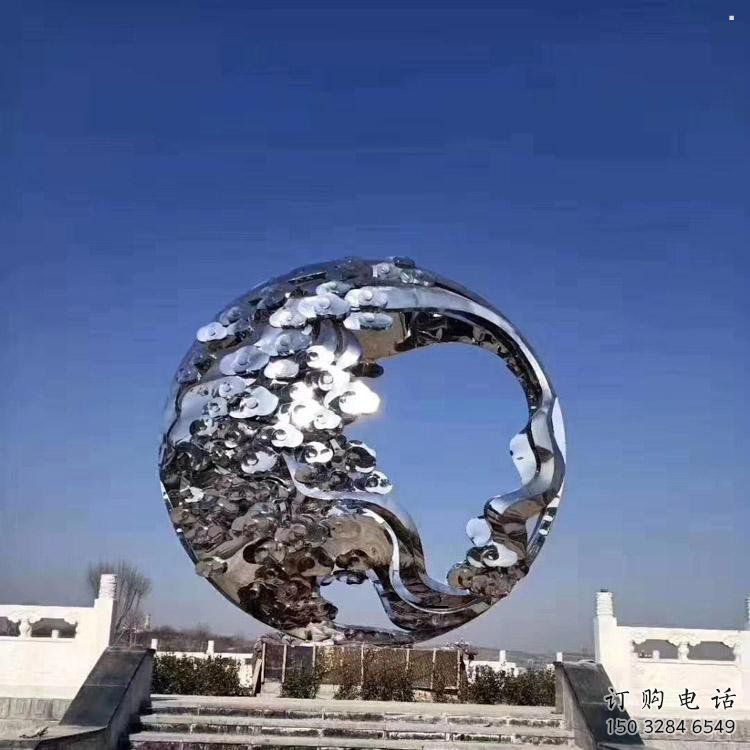 鏤空球雕塑優價，小區擺件，異形鏤空球雕塑廠家精選