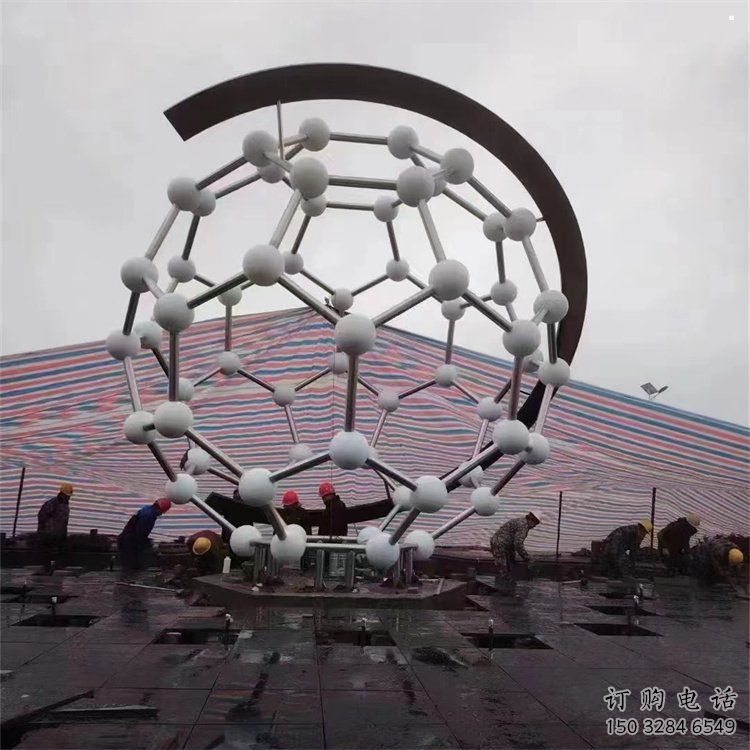 原子球雕塑廠家，戶外雕塑，不銹鋼原子球雕塑供給