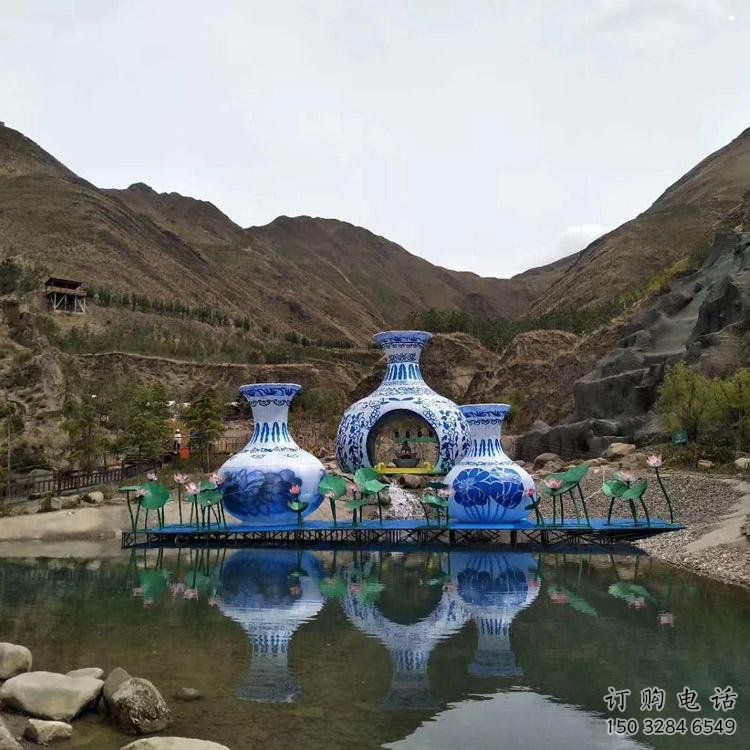 花瓶雕塑通用，街道標識，玻璃鋼花瓶雕塑承接