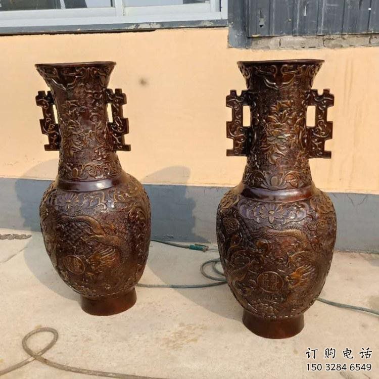 花瓶雕塑精選，景區(qū)雕塑，景觀銅花瓶雕塑提供