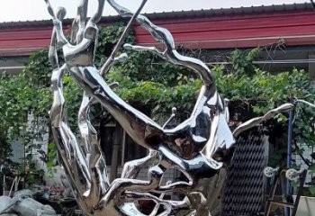 波浪雕塑提供,美陳雕塑,不銹鋼波浪雕塑承接