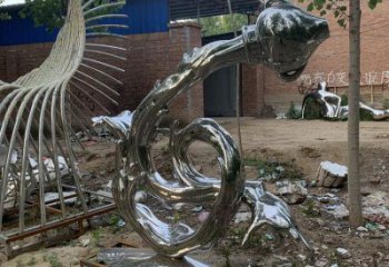 浪花雕塑供求，白鋼構(gòu)件，鏡面浪花天壺雕塑觀賞型