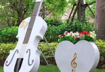 大提琴雕塑供求，水景雕塑，不銹鋼大提琴雕塑制造商