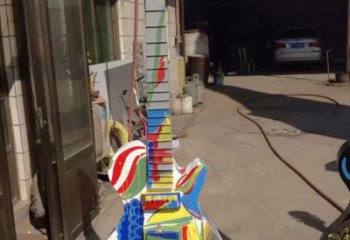 提琴雕塑預定，美陳雕塑，花園烤漆提琴雕塑承接