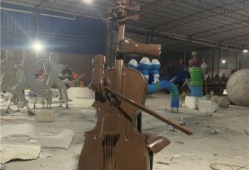 提琴雕塑標準，景觀雕塑，不銹鋼提琴雕塑提供