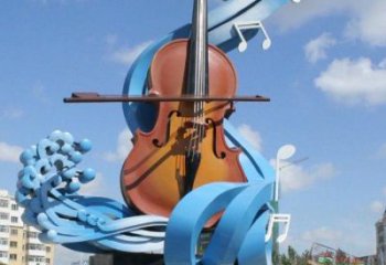 提琴雕塑精選，彩鋼制作，不銹鋼提琴雕塑標(biāo)準(zhǔn)