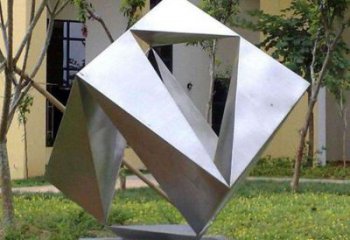 方塊雕塑生產，城區小品，不銹鋼方塊雕塑標準