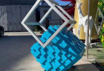 農(nóng)村積木雕塑