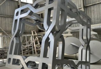立方體雕塑供應，美陳雕塑，鏤空立方體雕塑定制廠家