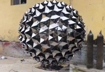 鏡面球雕塑觀賞型，花園小品，不銹鋼球雕塑精選