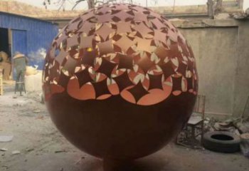 鏤空球雕塑生產，城區小品，烤漆鏤空球雕塑標準