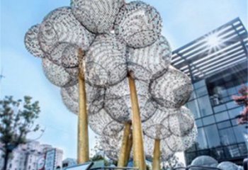 空心球雕塑訂做，多彩藝術，鏤空空心球雕塑制造