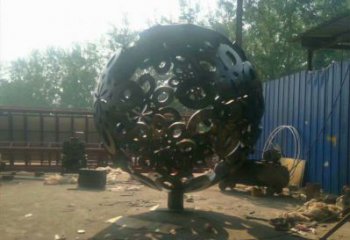 球體雕塑指用，景觀雕塑，不銹鋼球體雕塑點擊