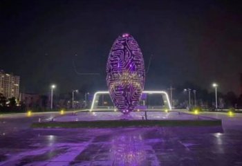 燈光球雕塑生產(chǎn)，戶外擺放，不銹鋼燈光球雕塑精選