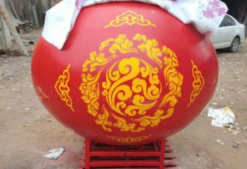 花紋球雕塑生產商，鍛造工藝，不銹鋼花紋球雕塑生產