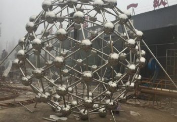 星球雕塑生產商，小區雕塑，不銹鋼星球雕塑展品