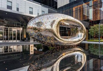 鏤空球雕塑服務商，白鋼構件，抽象異形鏤空球雕塑定價
