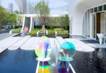 原子球雕塑通用，水景雕塑，不銹鋼原子球雕塑廠