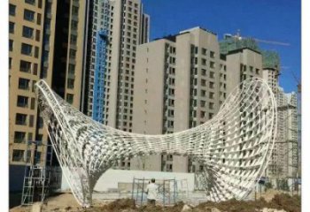 花瓶雕塑標(biāo)準(zhǔn)，彩鋼制作，鏤空花瓶雕塑優(yōu)價