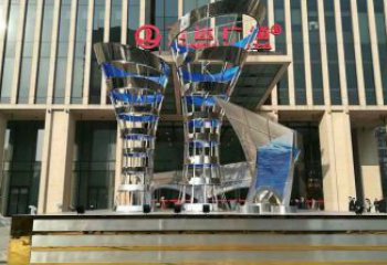 花瓶雕塑觀賞型，露天雕塑，不銹鋼異形花瓶雕塑訂做